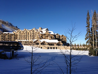 Snowshoeing in Montage Deer Valley resort - curiousadventurer.blogspot.com