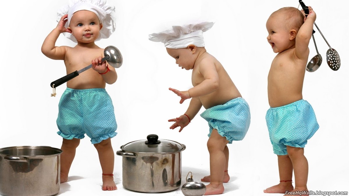 Beautiful Chef Babies Wallpaper