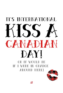 LostBumblebee ©2015 MDBN : KISS A CANADIAN : FREE PRINT : Donate to Download : Personal Use Only!