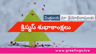 Christmas in Telugu క్రిస్మస్ శుభాకాంక్షలు