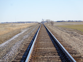 railroad to the distance