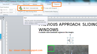 Belajar Ms PowerPoint Menyisipkan Suara (musik) kedalam 