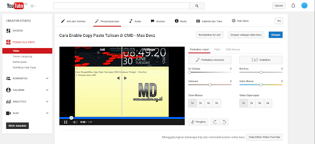 Video Enhancement - Mas Devz