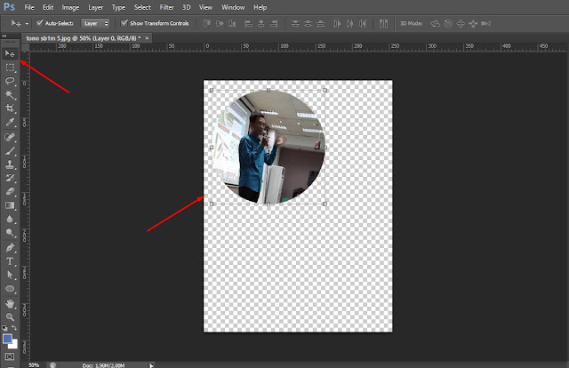  Cara membuat gambar atau foto menjadi bulat di photoshop cs6