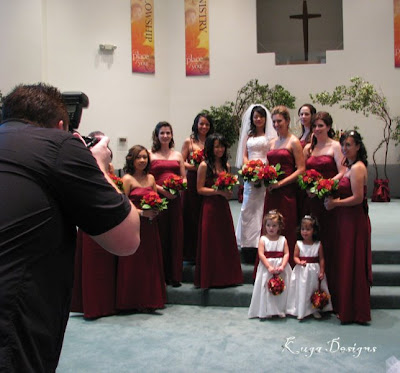 Orange and Burgundy Wedding