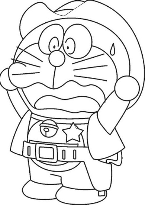 20 Sketsa Gambar Mewarnai Kartun Doraemon Terbaru - Si Gambar