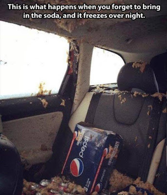 dont leave your pop in the car overnight