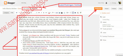 Membuat postingan blog