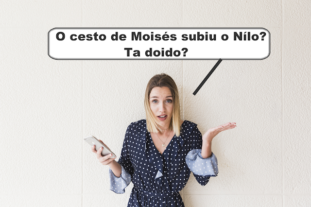 O cesto de Moisés não subiu o rio Nilo (Êxodo 2:3-6)