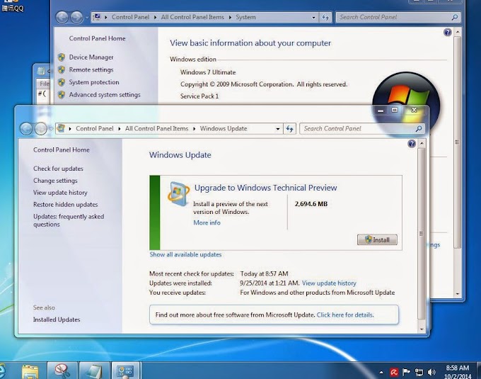 Microsoft ofrece Windows 10 Technical Preview a través de Windows Update para usuarios de Windows 7    