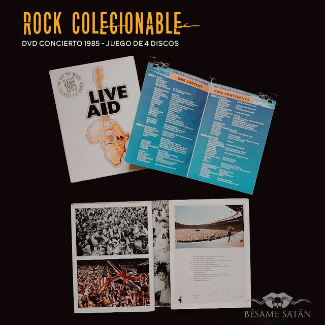 rock coleccionable live aid 1985