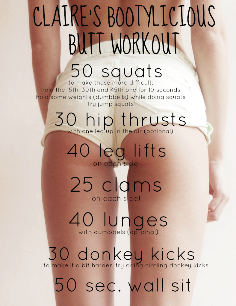 Other great exercises to blast your butt:
