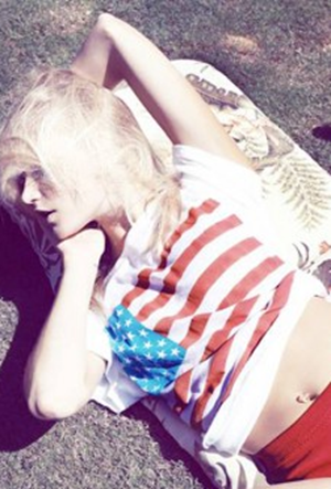 Wildfox-Couture-America-Unisex-Tee -Flag