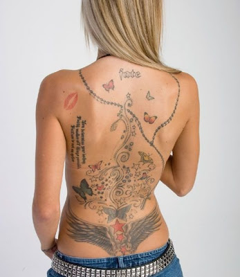 Sexy Back Tattoo For Women