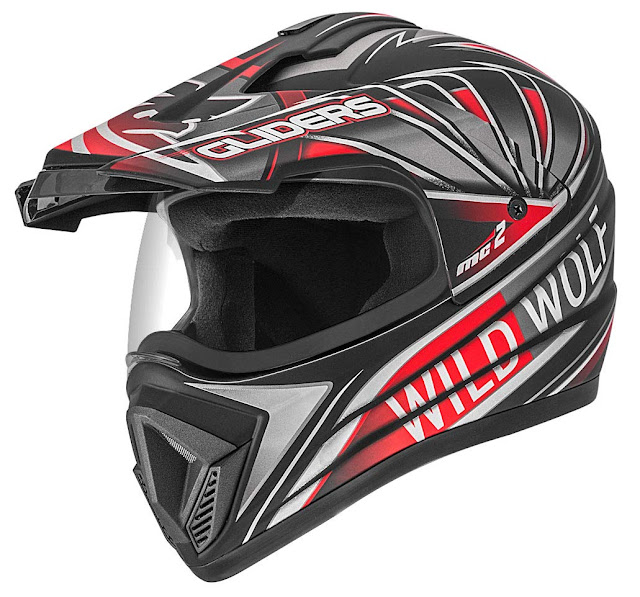Gliders. Motocross Helmet 