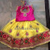 Lemon Yellow Kids Lehenga