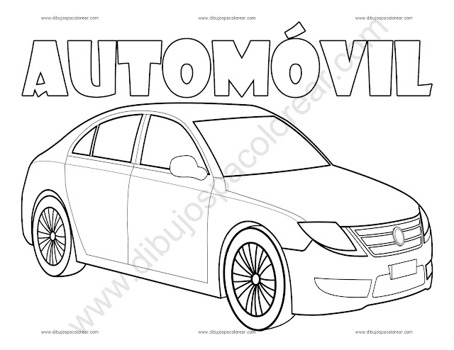 Automóvil Dibujo para colorear