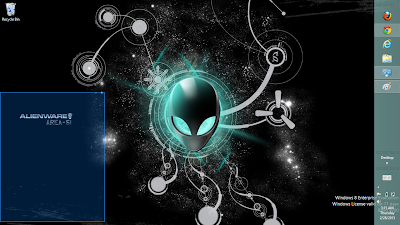 2013 Alienware Rainmeter Windows 7 Theme