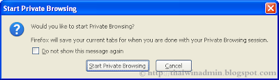 Start Private Browsing