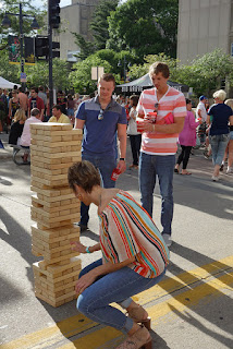 Play Giant Jenga with a group of family or friends