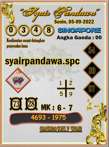 Syair Pandawa SGP senin 05-09-2022