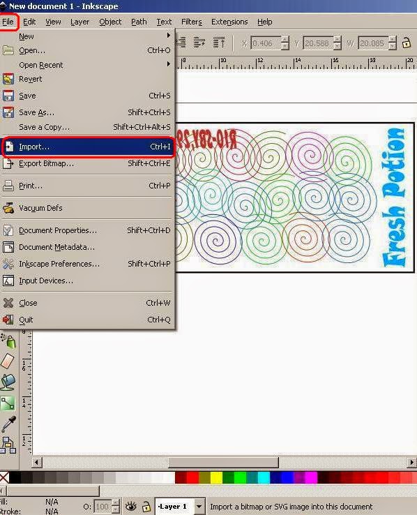 LAB COMPUTER SD RA. KARTINI: Design MUG (Gelas) - Inkscape 