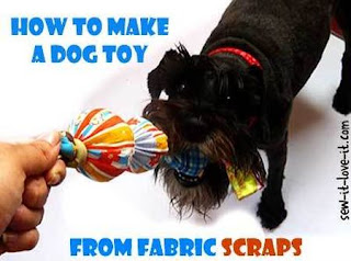Sewing Scraps Dog Toy 