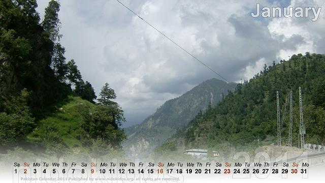 Enjoy the New Year Calendar 2011 for your computer desktop. Nature Scenes 