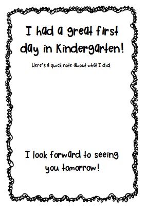 photo of: First Day of Kindergarten FREEBIE via PreK+K Sharing from ...