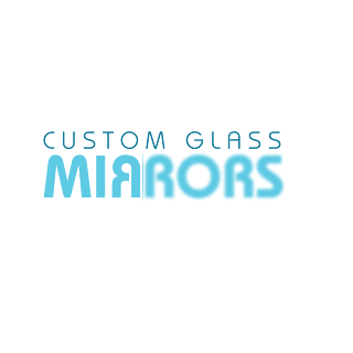 Custom glass mirrors logo