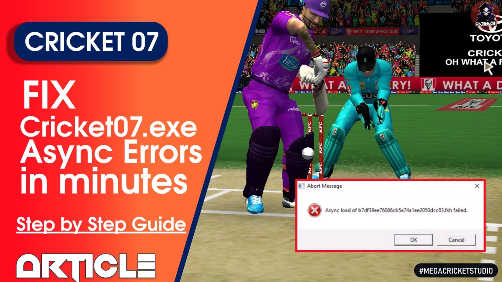 How to Fix Async Load Error's in Cricket 07? Best Practices to Fix Error's in Minutes 