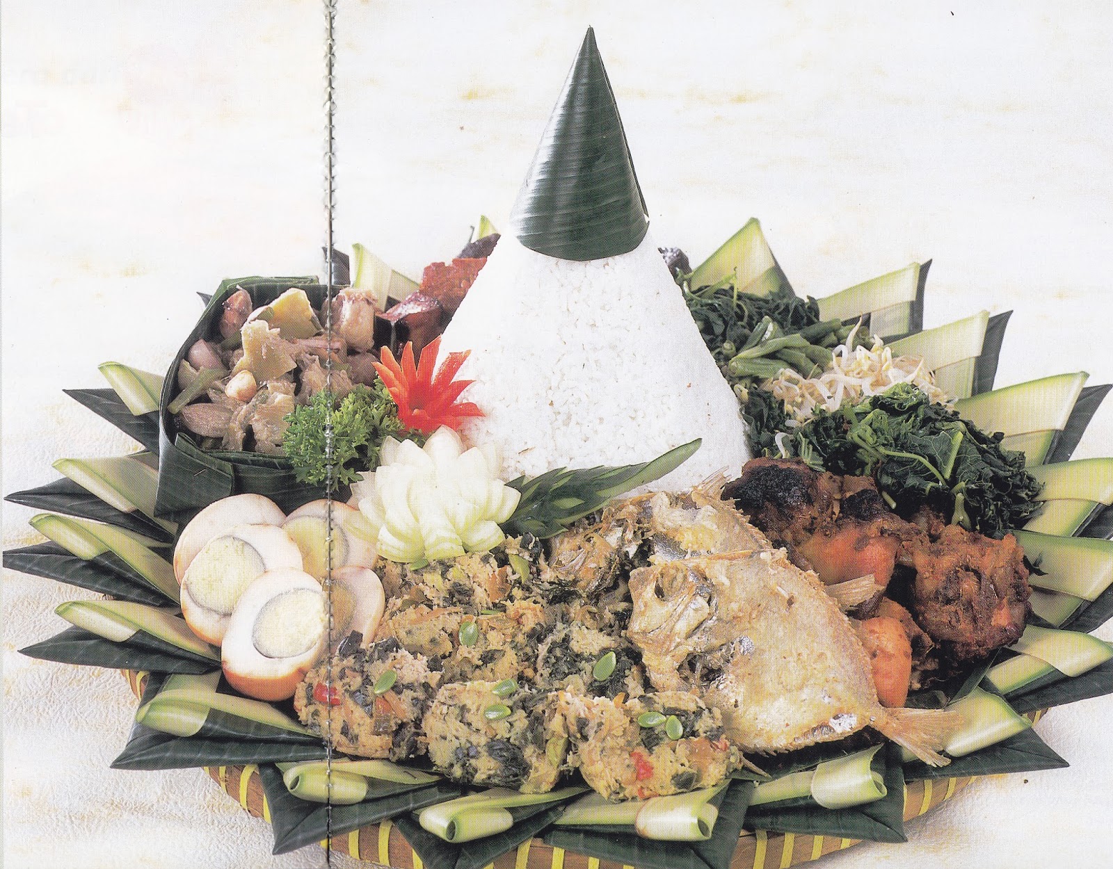 Cara Membuat Tumpeng TUMPENG PUTIH