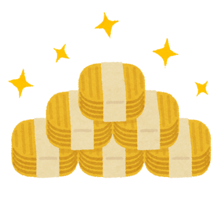 山積みの小判のイラスト かわいいフリー素材集 いらすとや