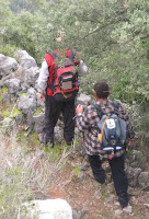 Pujant a la serra de l'Arca