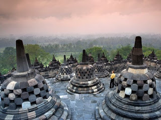 The Buddhist temple of Borobudur Indonesia