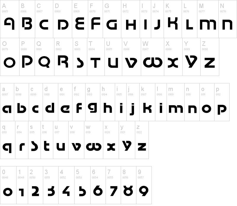tipografia reebok abecedario alfabeto