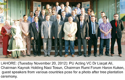 Gulen conference Pakistan, Tree planting ceremony