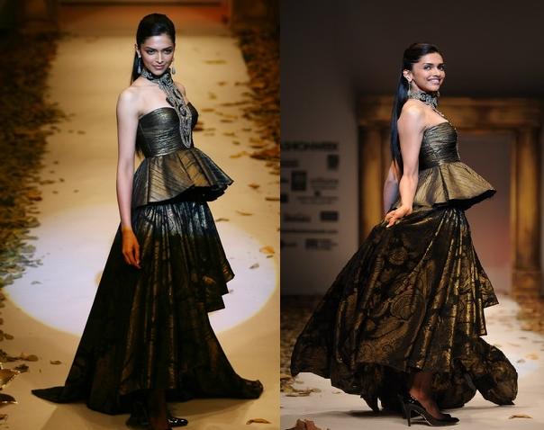 09 Delhi Fashion Week Deepika Padukone Taurn Tahiliani