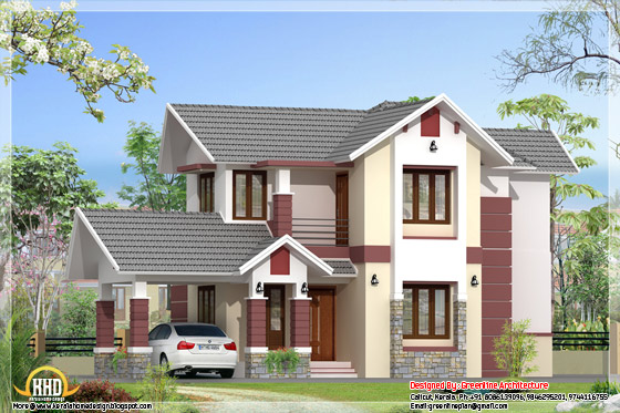 1680 square feet 3 bhk kerala model home