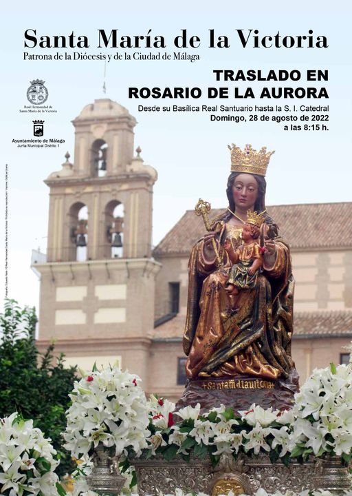Este Domingo la Patrona de Málaga irá a la Catedral en Rosario de la Aurora