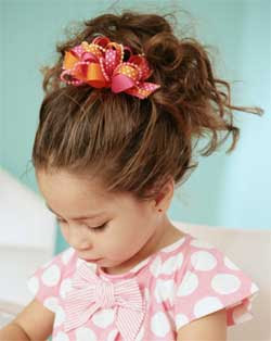 Kid Casual Updos For Curly Hair