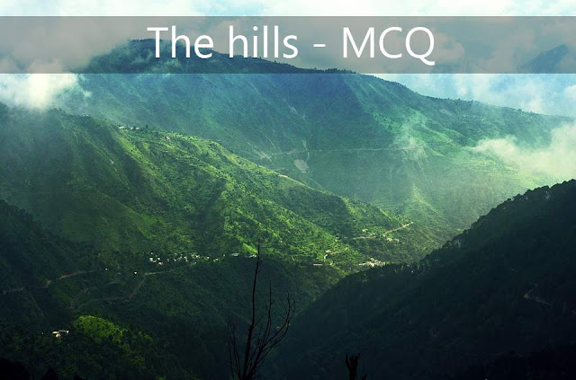 “The Hills” by Manoj Das - MCQ