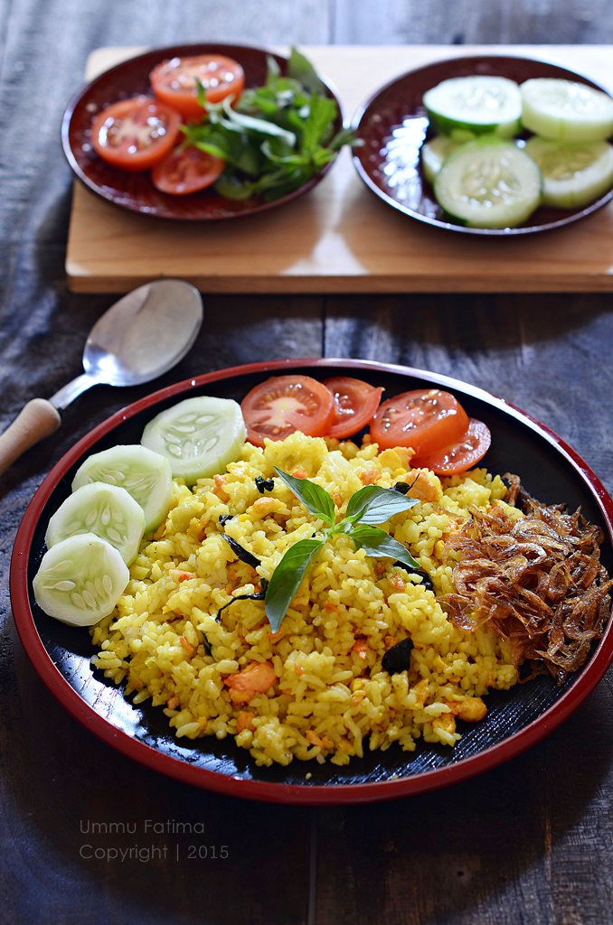 Simply Cooking and Baking Nasi Goreng Kunyit  Kemangi Ebi