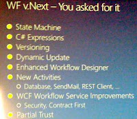 Le futur de WF