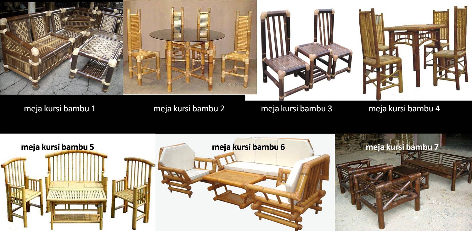 Taman Bambu Nusantara Aneka Model Furnitur Dari Bambu