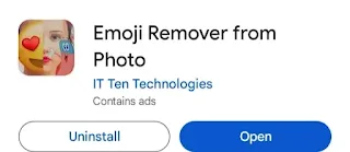 emoji remover from photo App