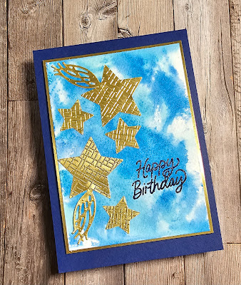 Beautiful Balloons stampin up watercolour background tequnique birthday card
