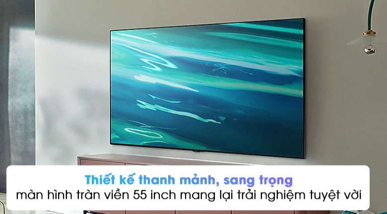 Smart Tivi QLED 4K 55 inch Samsung QA55Q80A - Thiết kế