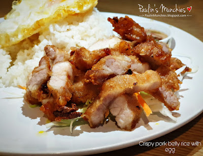 Crispy pork belly rice with egg - Angkor Wat