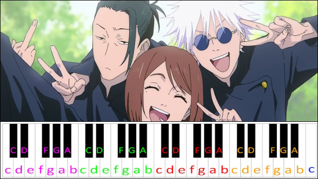 Akari by Soushi Sakiyama (Jujutsu Kaisen ED 3) Piano / Keyboard Easy Letter Notes for Beginners